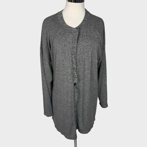 Cuddl Duds XL Gray Cardigan